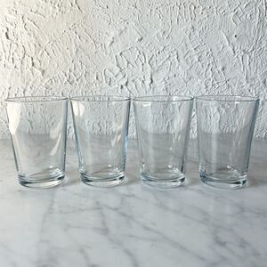 Pasabahce Juice Glasses - Set of 4 Plain Clear Glasses Turkey